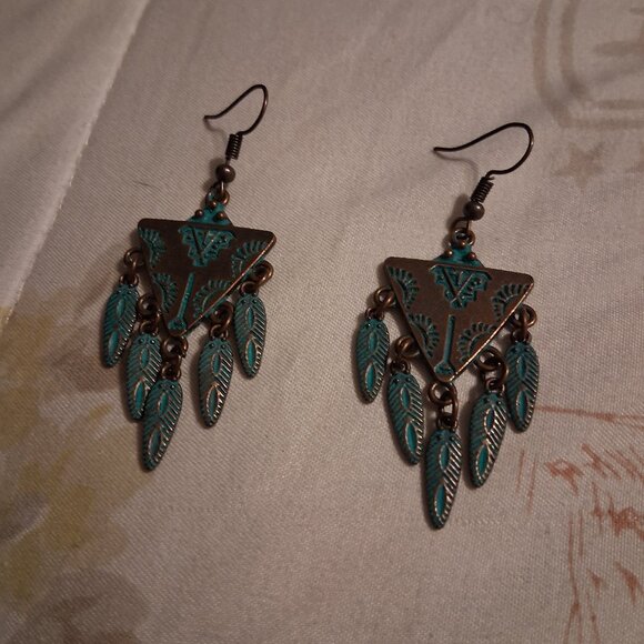 INDIAN DREAM CATCHER EARRINGS - Picture 1 of 1
